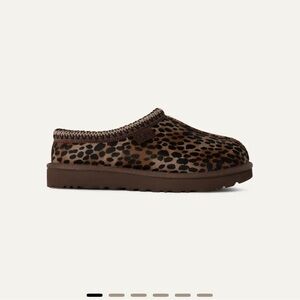 UGG Tasman Caspian Spotted Animal Print Calf Hair Clogs - NWOT